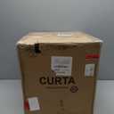 CURTA 50 Quart Large Stock Pot with Lid, NSF Listed, Induction Ready, 3-Ply Clad Base, 18/8 Stainless Steel Cooking Pot, Commercial Cookware for Soup, Stew & Sauce, Riveted Silicone Handle