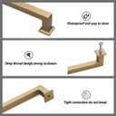 3818 10 Pack 6.3inch(160MM) Champagne Bronze Cabinet Pulls,Champagne Gold for Kitchen Cabinet Handles,Kitchen Handle for Cabinets Cupboard Handles Drawer Pulls