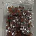 Pandahall 20Pcs Christmas Gingerbread Man Lampwork Glass Beads Handmade Mini Xmas Gingerman Loose Beads Murano Glass Spacer Beads for Jewelry Making Bracelet Necklace DIY Crafts