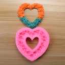 Rose Heart Wreath Fondant Chocolate Candy Silicone Mold Cake Decorating Baking Pastry Tools Soap Mould Resin Polymer Clay Mold