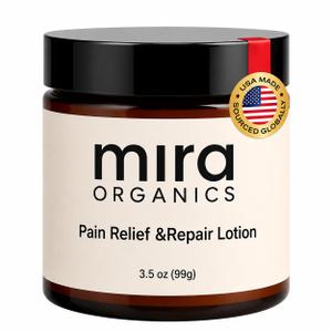 Mira Relief Repair Lotion Lightweight Body Lotion & Magnesium Cream, Gentle Soothing Hydrating Formula Fast-Absorbing for All Skin Types (99mL / 3.5 fl oz)