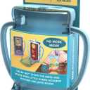 Dinneractive Sip Wiz - Baby Pouch Holder No Squeeze Pouch Food Pouches & Juice Box Holder - Anti-Squeeze Yogurt Pouch Reusable Toddler Essentials (Single Blue)