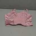 Avidlove Bustier Tops for Women V Neck Lace Bralettes with Underwired Sexy Corset Concert Crop Top (Medium, Pink)