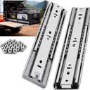 YENUO Heavy Duty Soft Close Drawer Slides Full Extension 12-32 Inch 150Lb | Side Mount Ball Bearing Self Closing Cabinet Drawer Glides Rails Runner Track Kitchen Furniture Hardware 12-32 Inch 1Pair