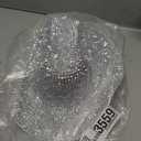 Western Cowboy-Hat for Women Fringe Rhinestone-Hat Retro Cowgirl-Hat for Music Festival Disco Praty M-L