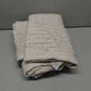 BEDELITE Fleece Blanket Twin Size 3D Ribbed Jacquard Soft and Warm Decorative Fuzzy Blankets Cozy, Fluffy, Plush Lightweight Throw Blankets for Couch, Bed, Sofa(Beige, 60x80 inches)