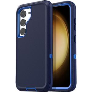 AICase for Galaxy S23 Plus Case Heavy Duty Drop Protection Full Body Rugged Shockproof/Dust Proof 3-Layer Military Protective Durable for Samsung S23+_4 (Admiral Blue)