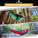 Covacure Camping Hammock - Lightweight Double Hammock, Hold Up to 772lbs, Portable Hammocks for Indoor, Outdoor, Hiking, Camping, Backpacking, Travel, Backyard, Beach Dark Green