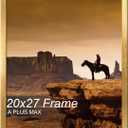 A PLUS MAX 20x27 Picture Frame Gold Light Weight Wall Mount