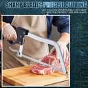 16 Inch Butcher Saw Meat and Bone, Professional Meat Processing Saw with Stainless Steel Blade, Quick Release Black Tightening Cam Comfort Handle, for Household, Processed Livestock and Game