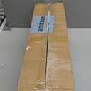 Mavis's Diary 4FT Artificial Cedar Trees Outdoor, Set of 2 in Modern Square Pots, Realistic Faux Evergreen Topiary for Porch, Garden & Home Decor