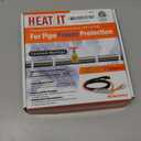 HEATIT Water Pipe Heat Tape - Prevent Freezing & Easy Installation for Metal & Plastic Pipes, CSA & ETL Certified Heat Trace Cable, All-Weather Protection, Trusted Choice HISD 3ft, 7w/ft, 120V