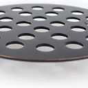 4-1/4 Inch Screw-in Round Floor Drain Cover Replacement Shower Drainer Grates (Oil Rubbed Bronze)