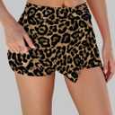 LOMON Mini Skirts for Women with Shorts Underneath Stretchy Bodycon Side Slit Sexy Y2K Going Out Outfits