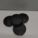 2.9Inch 75MM Wheel Center Caps, Pack of 4 (Matte Black, Outer 75MM, Inner 73MM, Easy DIY Installation)