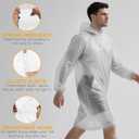 6 & 20 & 50 Pack Disposable Rain Ponchos for Adults/Youth, Waterproof PE Raincoats with Drawstring, Camping/Emergency (EXP 07/14/26)