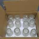 SHMILMH Clear Tealight Candle Holders Set of 24, Glass Votive Candle Holders with Rim for Wedding Table Centerpiece Birthday Party Christmas Decor