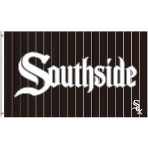 White Sox Flag Chicago Team Banner 3x5ft 150D Polyester Flag For Outdoor Garage Room Man Cave