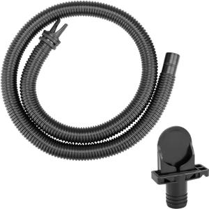 11830 Spa Cover Inflation Hose Replacement for Intex Pure Spa Hot tub Air Hose, Portable Spa Tub Inflate Tube with 12773 Pump Adapter - Black