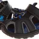 Beverly Hills Polo Club Boy's Athletic Active Sandals Close Toe Sport Summer Shoe (6 Toddler, Black)