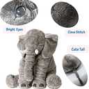 BOOJALOO Giant Stuffed Animals Doll Elephant Stuffed Animal, 24" Stuffed Elephant Plush Toy Gifts for Girls Boys Gray
