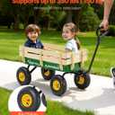 VEVOR 39 inch Pull Along Kids Wagon, Red Rolling Cargo Toy Wagons for Kids, Outdoor Utility Cart for Garden Beach Camping with All Terrain Wheels for Child Present, Supports up to 330 lbs