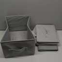Urban Shop Drawer Organizer Storage Bins, 11.5" Lx8 Wx5 H, Set of 3, Grey