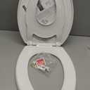 Little2Big Toilet Seat with Built-In Toddler Potty Training Seat, Slow Close, Easy to Install, Made in USA, ELONGATED, White