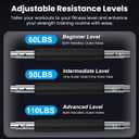 DERACY Twister Arm Trainer, Adjustable 60 - 110 Lbs Resistance Forearm Strengthener, Chest Workout Equipment, Arm Exerciser, Portable Home Gym Fitness Equipment