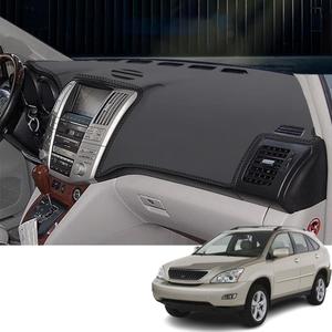 Custom Interior Accessories for Lexus RX300 RX330 RX350 2004 2005 2006 2007 2008 2009 Leather Center Console Cover Dashboard Cover Dash Cover Mat Pad Without HUD(Black)