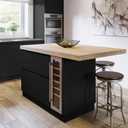 seonta Black Contact Paper Thick Peel and Stick Wallpaper 16"x198" Decorative Matte Self Adhesive Wall Paper Waterpoof Decorative Vinyl Film Wrap for Walls Furniture Countertop