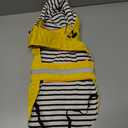 Dog Rain Coats with Hood - Waterproof Lightweight Pet Slicker Raincoat Poncho, Safety Dog Raincoats Jacket with Reflective Strip and Leash Hole for Small, Medium, Large Dogs (Medium, Yellow)