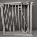 WAOWAO Triple Lock Baby Gate Extra Wide 67.32-72.04" Pressure Mounted Walk Through Swing Auto Close Safety White Metal Dog Pet Puppy Cat for Stairs,Doorways,Kitchen