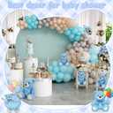 Blueweenly 12 Pack Bear Stuffed Animals Bulk 10 Inch for Baby Shower Decorations Plush Toys Bear Party Favors Table Centerpiece Birthday Christmas Valentine's Gifts (Blue)