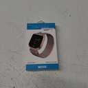 ZWGKKYGYH Compatible with Fitbit Versa and Versa 2 Bands for Women Men, Rose Gold Stainless Steel Metal Mesh Magnetic Band Bracelet Strap Replacement for Fitbit Versa/Versa Lite SE,  8" Long