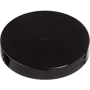 Plastic Smooth Black Lid With a Foam Liner for Jar (24 Pack) (Neck Size 89-400)