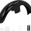 21 inch Front Fender Vivid Black Motorcycle Wrap Mudguard for Bagger Models Fit for Harley Touring Road King Electra Glide Street Glide 120/R21