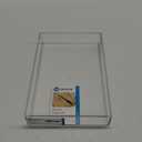 iDesign Clarity Plastic Drawer Organizer, Storage Container for Vanity, Bathroom, Kitchen Drawers, 8" x 12" x 2", Clear