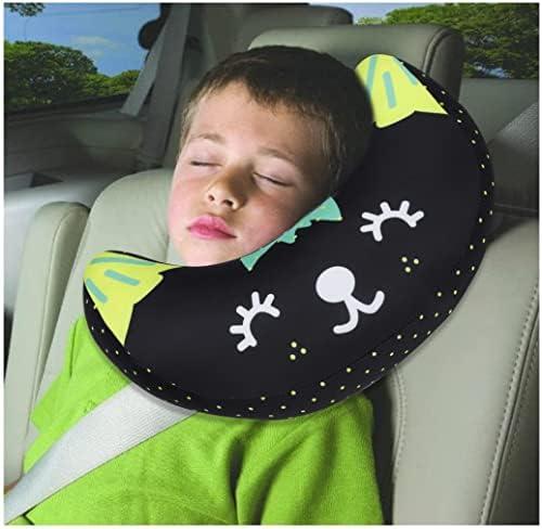 Kids Seat Belt Pillow Soft Car Seat Neck Support Pillow Pad Safety Belt Strap Cover Headrest Travel Cushion for Auto Airplane Pushchair