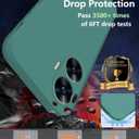 Compatible with Realme C55 Case Silicone Liquid Dark Green, Soft Smooth Touch for Realme C55 Phone Case Silicone Shockproof Thin Cover (Dark Green)