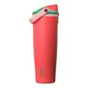 Owala FreeSip Sway Insulated Stainless Steel Water Bottle with Two-Way Spout, Built-In Straw and Bucket Handle, Made for Travel, School, and Sports, 40oz, BPA Free, Leak Proof, Strawberry Fields