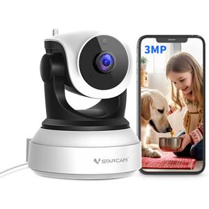 VSTARCAM Cameras for Home Security Indoor, 2K with 360 Rotation, Human/Motion Detection with Auto Tracking, 2-Way Audio & DIY Voice, 2.4GHz WiFi Wireless, Cloud & SD Card Storage(up to 256GB)