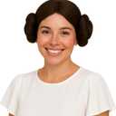 Fun Shack Women's Space Buns Wig, Star Princess Wig for Adults, Halloween Costumes for Women, Space Princess Cosplay