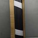 25 Pack Deck Balusters 36" Staircase Baluster for Deck Systems, Black Hollow Metal Spindles for Stair Railing and Porch Railing, Indoor Outdoor Use (1.5mm Thick)