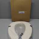 Padded Toilet Seat Cushion with 2-Inch High-Density Foam & Waterproof PU Fabric, U-Shape Padded Toilet Cushion - Secure Hook & Loop Tape, Fits Standard/Elongated Toilets (Beige)