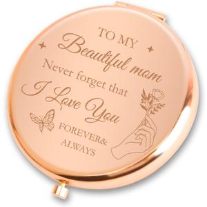 Mom Gifts,Mothers Day Bonus Meaningful Useful Unique Ideas Best Funny Travel Thoughtful Special Useful First Time Gifts for Mom Birthday Christmas Valentines Day from Son Daughter Compact Mirror