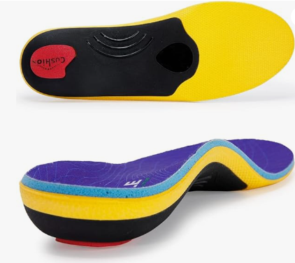 VALSOLE Heavy Duty Support Pain Relief Orthotics - 220+ lbs Plantar Fasciitis High Arch Support Insoles for Men Women, Flat Feet Orthotic Insert, Work Boot Shoe Insole, Absorb Shock with Every Step, M 11-11.5W 