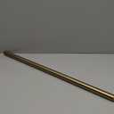 Ivilon Drapery Window Curtain Rod - End Cap Style Design 1 Inch Pole. 28 to 48 Inch Color Warm Gold
