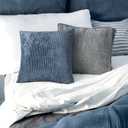 ELEGANT LIFE HOME Pack of 2 Decorative Velvet Throw Pillow Covers, Cushion Covers Set, Soft Pillow Case Shell for Car Sofa Bedroom (Navy, 18''×18'')