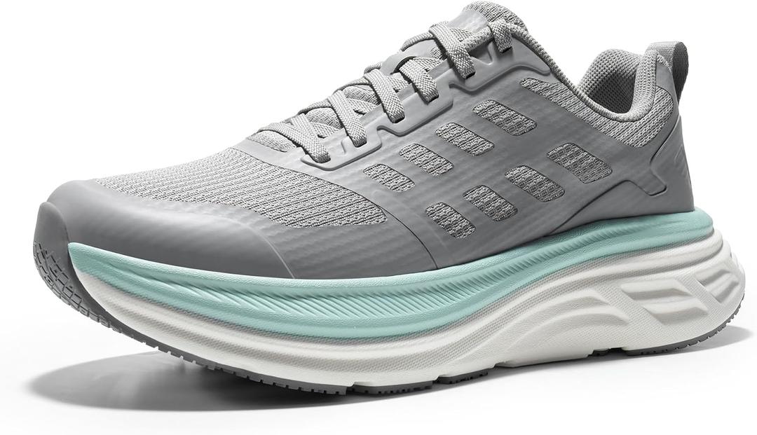 NORTIV 8 Women's Walking Shoes Cushion Running Tennis Shoes ActiveFloat Non-Slip Comfortable Breathable Workout Gym Sports Athletic Fashion Sneakers, US 6